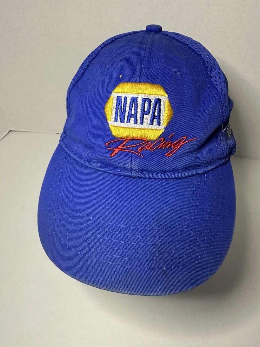 Team NAPA Racing Blue NHRA NASCAR Indycar Outlaws Strapback Mesh Hat Cap